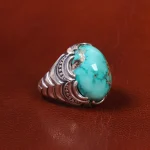 انگشتر فیروزه شجری مردانه کد 19718