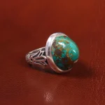 انگشتر فیروزه شجری مردانه کد 19727