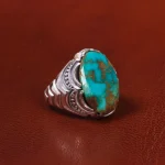 انگشتر فیروزه شجری مردانه کد 19747