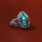 انگشتر فیروزه شجری مردانه کد 19749