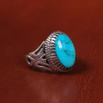 انگشتر فیروزه شجری مردانه کد 19751