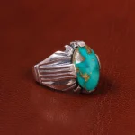 انگشتر فیروزه شجری مردانه کد 19761