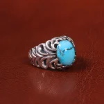 انگشتر فیروزه شجری مردانه کد 19762