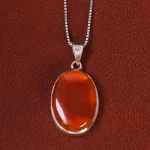 گردنبند عقیق یمن کد 19777