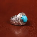 انگشتر فیروزه شجری مردانه کد 19797