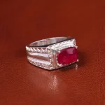 انگشتر یاقوت سرخ مردانه کد 19846