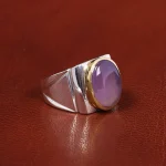 انگشتر عقیق سوسنی مردانه کد 19877