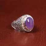 انگشتر عقیق سوسنی مردانه کد 19883