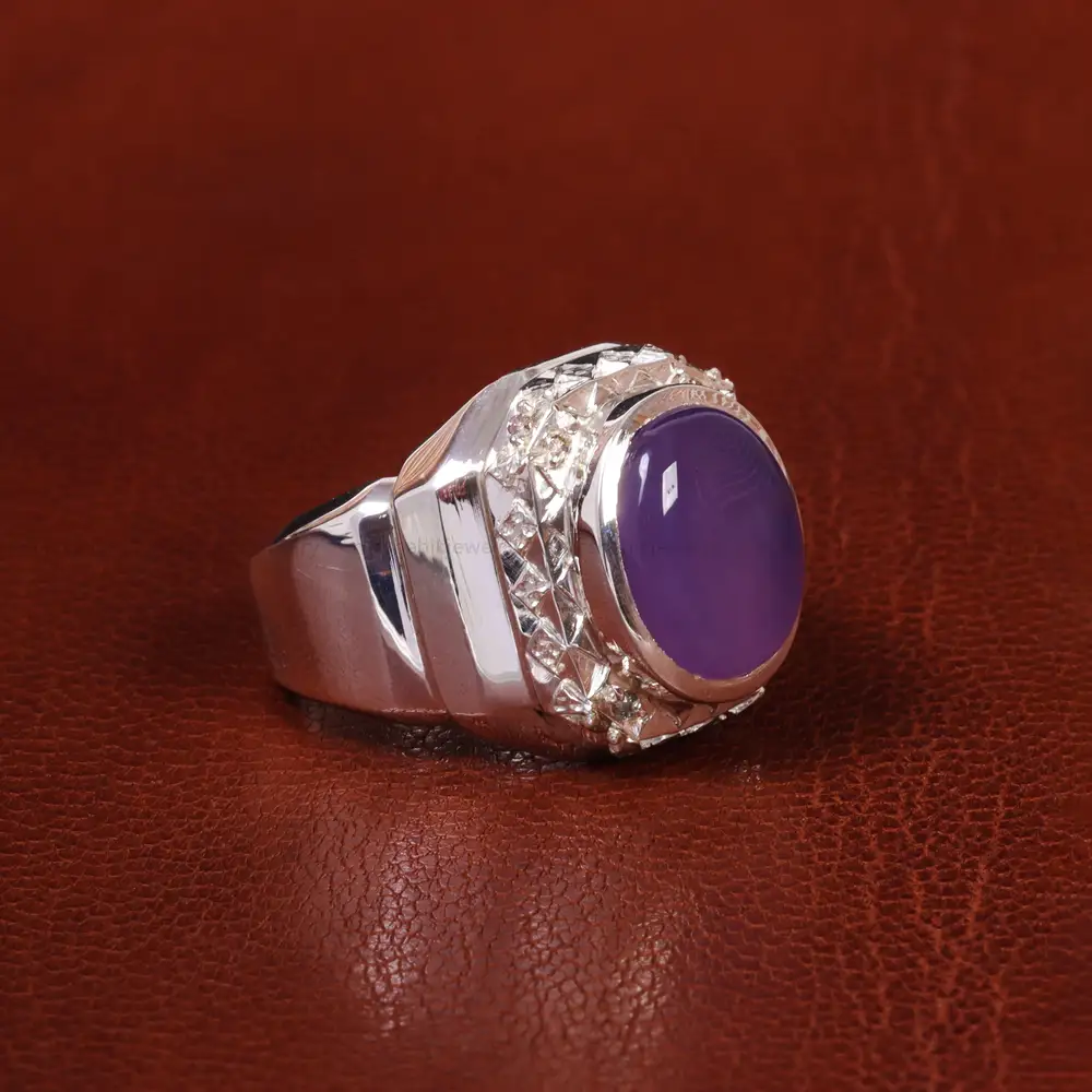 انگشتر عقیق سوسنی مردانه کد 19884