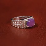 انگشتر عقیق سوسنی مردانه کد 19887