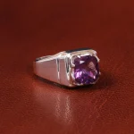 انگشتر آمیتیست مردانه کد 19891