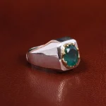 انگشتر زمرد مردانه کد 19896