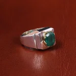 انگشتر زمرد مردانه کد 19899