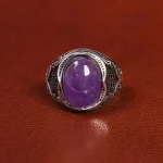انگشتر آمیتیست مردانه کد 19381