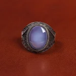 انگشتر عقیق سوسنی مردانه کد 19386