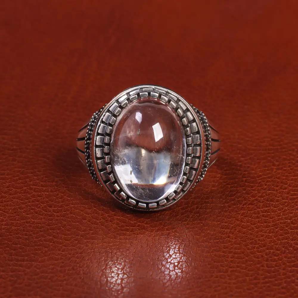 انگشتر دُر نجف مردانه کد 19395