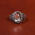 انگشتر دُر نجف مردانه کد 19399