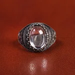 انگشتر دُر نجف مردانه کد 19400