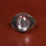 انگشتر دُر نجف مردانه کد 19411