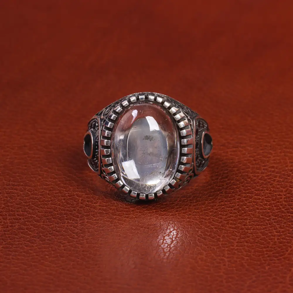 انگشتر دُر نجف مردانه کد 19413