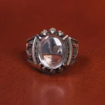 انگشتر دُر نجف مردانه کد 19415