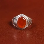 انگشتر عقیق یمن مردانه کد 19429