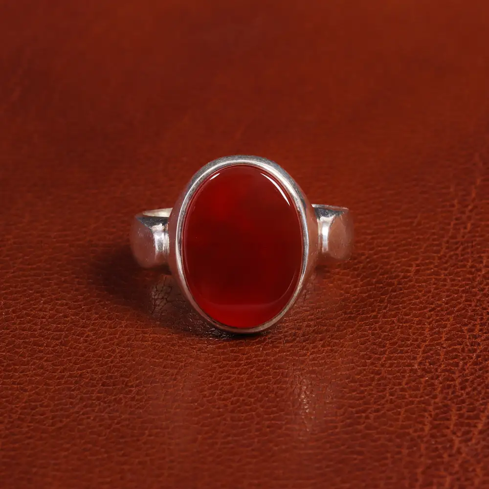 انگشتر عقیق یمن مردانه کد 19432