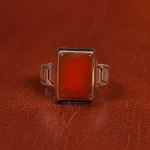 انگشتر عقیق یمن مردانه کد 19434