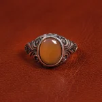 انگشتر عقیق یمن مردانه کد 19451