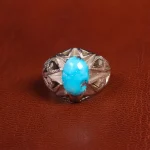 انگشتر فیروزه شجری مردانه کد 19461