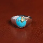 انگشتر فیروزه شجری مردانه کد 19471