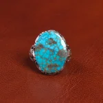 انگشتر فیروزه شجری مردانه کد 19473