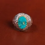 انگشتر فیروزه شجری مردانه کد 19522