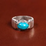 انگشتر فیروزه شجری مردانه کد 19553