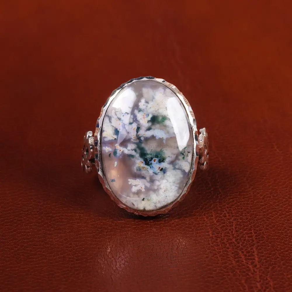 انگشتر عقیق شجر مردانه کد 19664