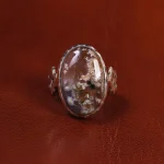 انگشتر عقیق شجر مردانه کد 19667