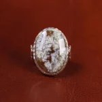 انگشتر عقیق شجر مردانه کد 19668