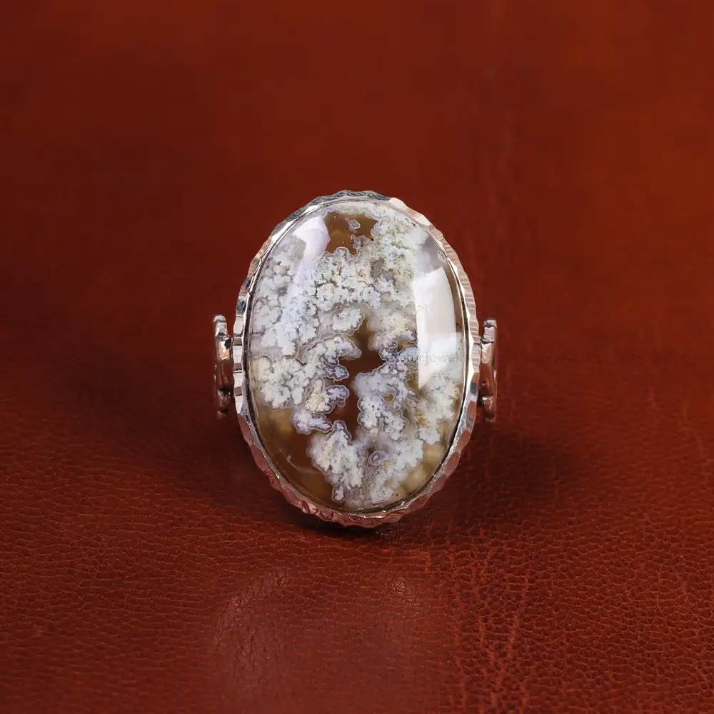 انگشتر عقیق شجر مردانه کد 19668