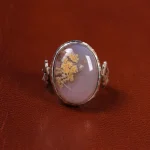 انگشتر عقیق شجر مردانه کد 19669