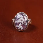 انگشتر عقیق شجر مردانه کد 19676