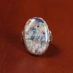 انگشتر عقیق شجر مردانه کد 19679