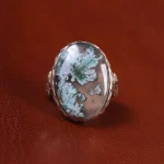 انگشتر عقیق شجر مردانه کد 19680