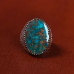 انگشتر فیروزه شجری مردانه کد 19698