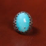 انگشتر فیروزه عجمی مردانه کد 19704