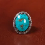 انگشتر فیروزه شجری مردانه کد 19724