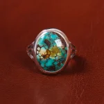 انگشتر فیروزه شجری مردانه کد 19725