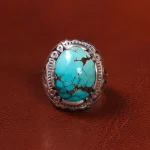 انگشتر فیروزه شجری مردانه کد 19746