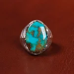 انگشتر فیروزه شجری مردانه کد 19747