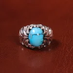 انگشتر فیروزه شجری مردانه کد 19762