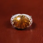 انگشتر سیترین مردانه کد 19854